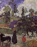 Paul Gauguin There are lily scenery oil painting reproduction